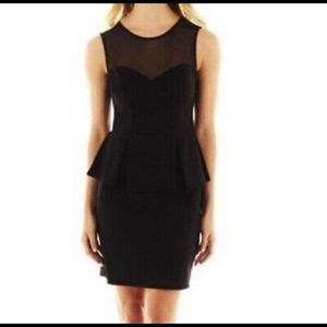 Bisou Bisou Black Bodycon Dress with Mesh - 12